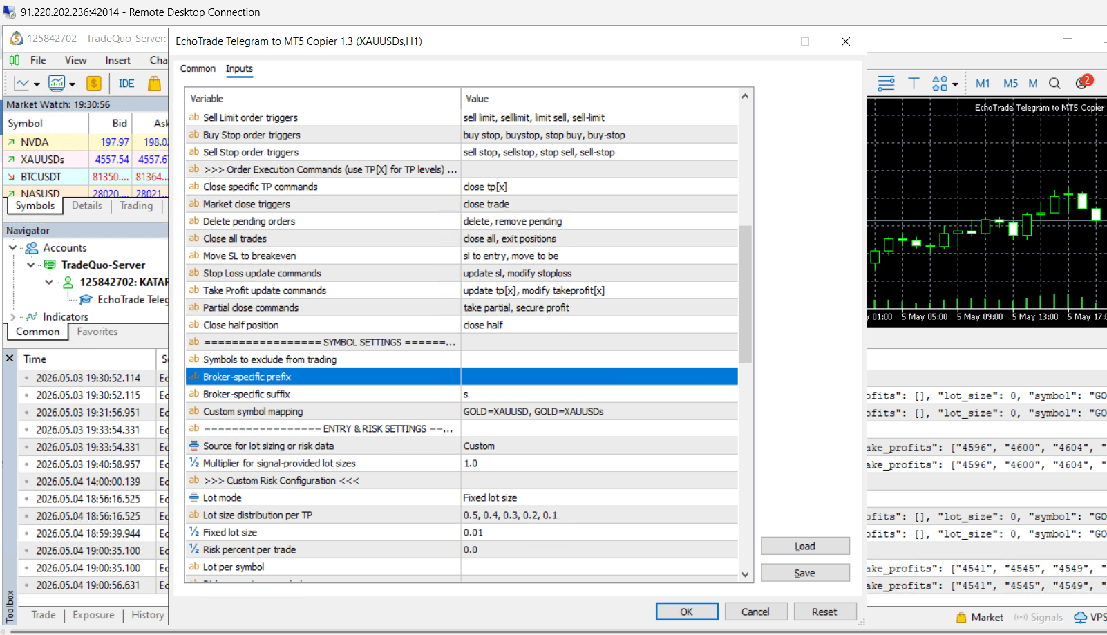 EchoTrade Telegram Copier screenshot 2