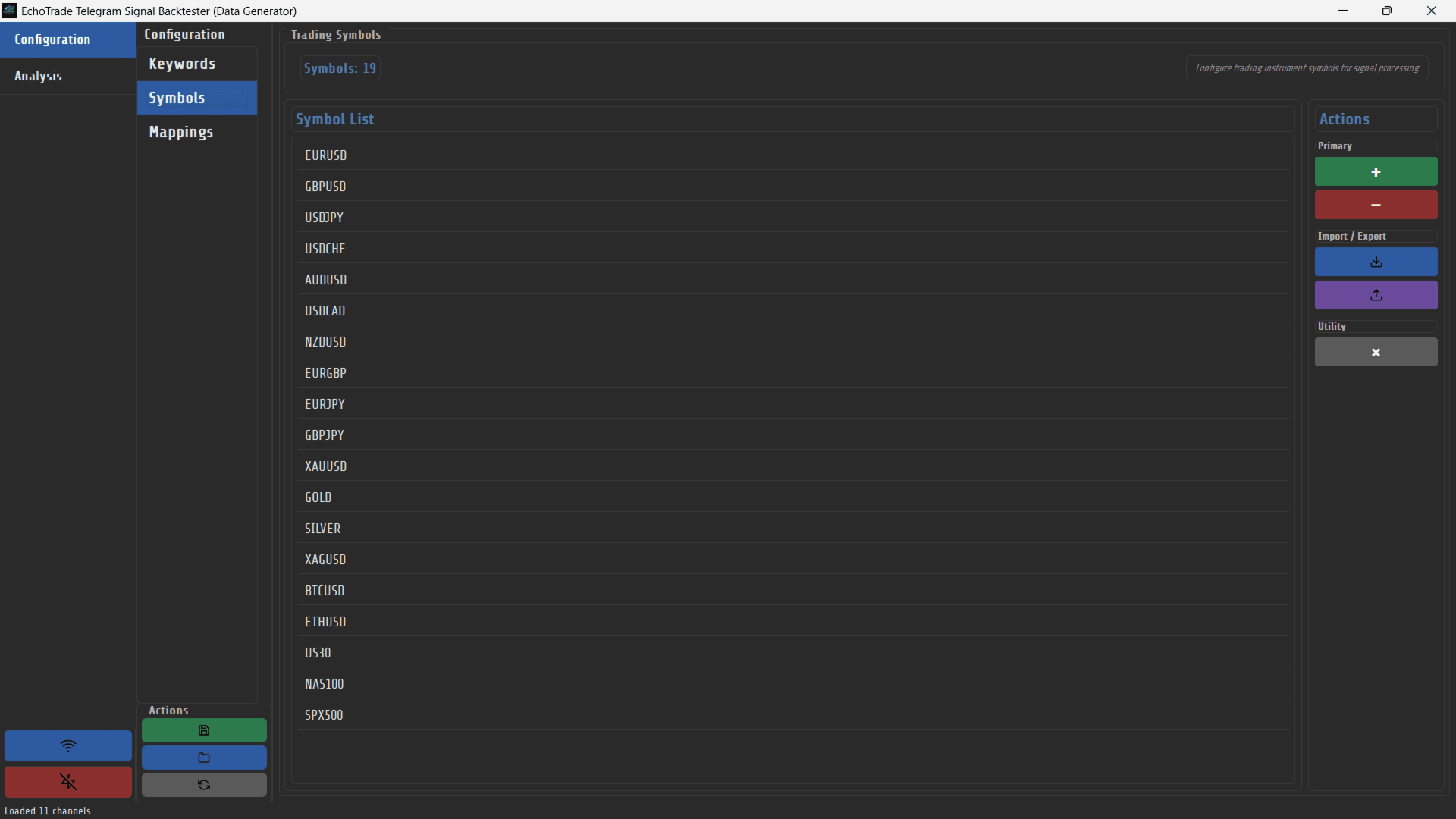 EchoTrade Telegram Signal Backtester screenshot 4