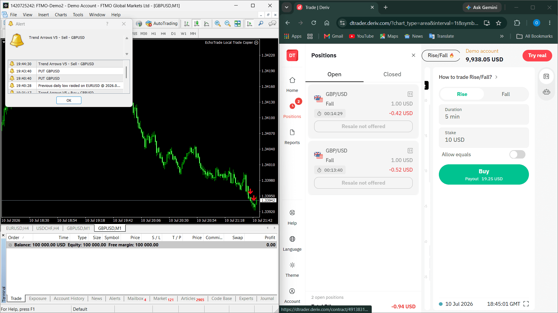 MT4 Binary Options Signal Bridge screenshot 2